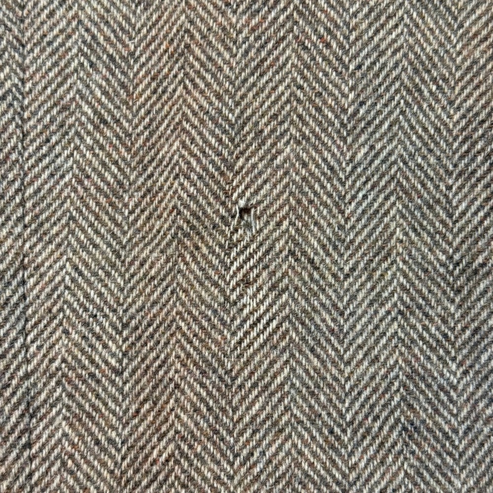 Vintage Pendleton High Grade Western Wear Wool Herringbone Blazer Brown READ - Picture 12 of 16